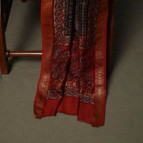 Natural dyed block print maheshwari silk bagru ajrakh 3pc