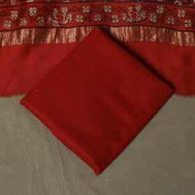 Natural dyed block print maheshwari silk bagru ajrakh 3pc
