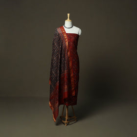Natural dyed block print maheshwari silk bagru ajrakh 3pc
