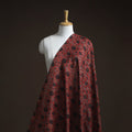 Natural dyed chanderi silk kutch hand block ajrakh print