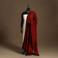Red Natural Dyed Cotton Block Print Bagh Dupatta
