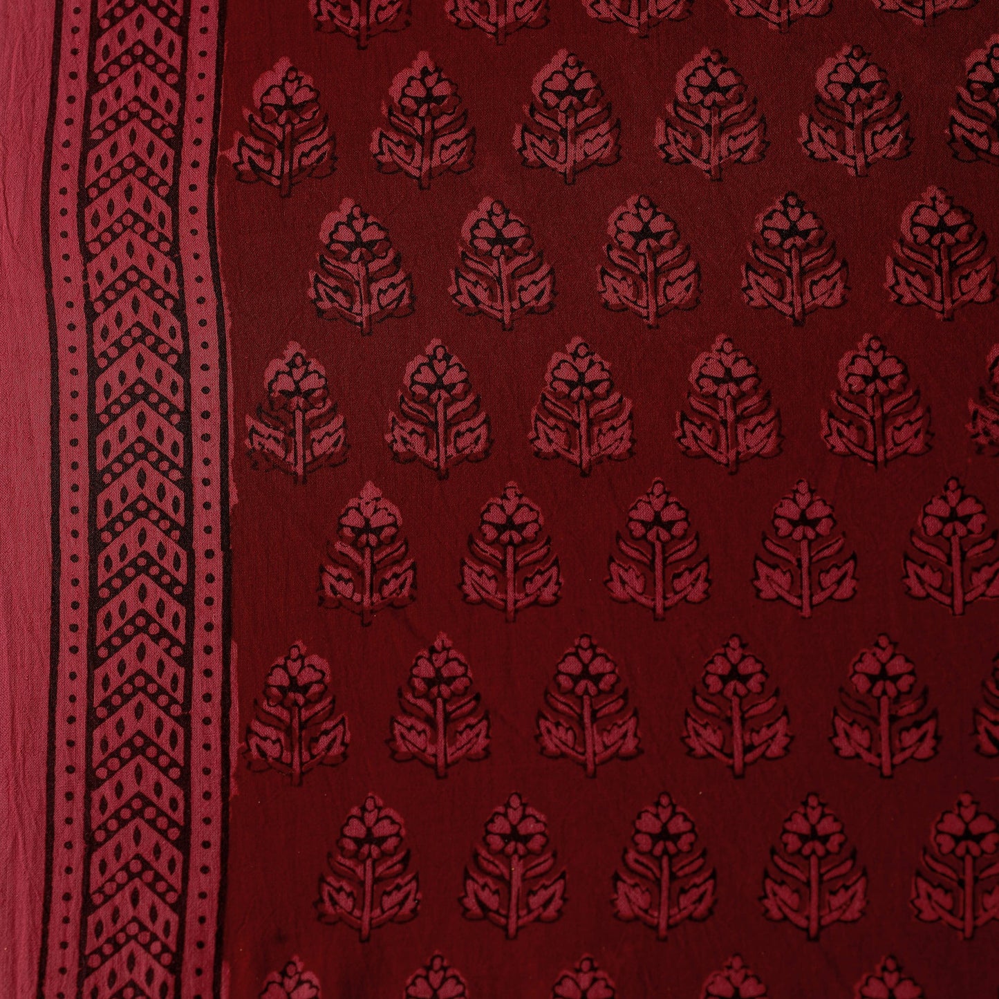 Buy Natural Dyed Cotton Bagh Print Fabric