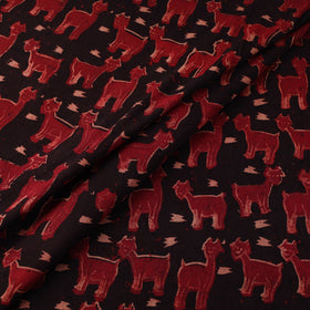 Natural dyed cotton bindaas hand fabric 07 - handcrafted