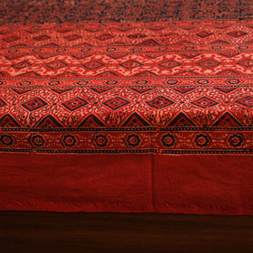 Red - natural dyed cotton double bed sheet set 03