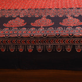 Red - natural dyed cotton double bed sheet set 04