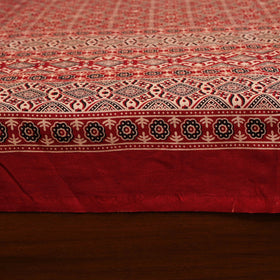 Red - natural dyed cotton double bed sheet set 06