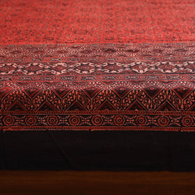 Red - natural dyed cotton double bed sheet set 06