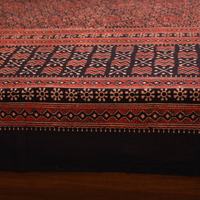 Red - natural dyed cotton double bed sheet set 09