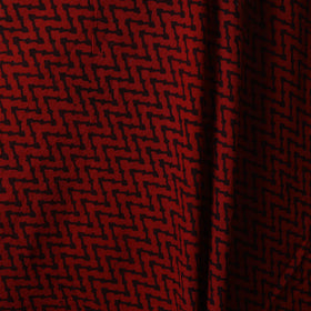 Red - natural dyed cotton fabric 14 - handcrafted