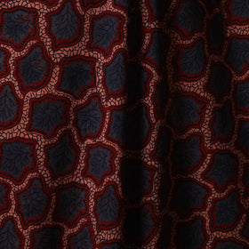 Red - natural dyed cotton fabric 42 - handcrafted