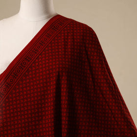 Natural dyed cotton hand bagh fabric 10 - handcrafted