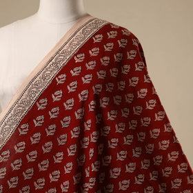 Natural dyed cotton hand bagh fabric 14 - handcrafted