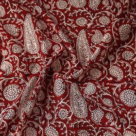 Brown - natural dyed cotton hand bagh fabric 10