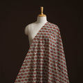 Natural dyed cotton hand block bagru print fabric 04