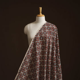 Natural dyed cotton hand block bagru print fabric 10