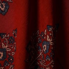 Red - natural dyed cotton hand fabric 22 - handcrafted