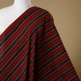 Red - natural dyed cotton hand fabric 32 - handcrafted