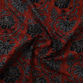 Natural dyed cotton kutch hand block ajrakh print fabric 01