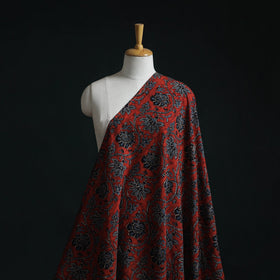 Natural dyed cotton kutch hand block ajrakh print fabric 01