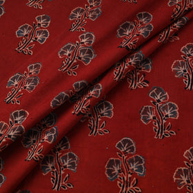 Natural dyed cotton kutch hand block ajrakh print fabric 20