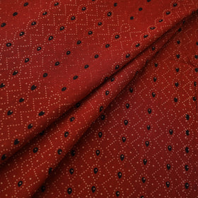Natural dyed cotton kutch hand block ajrakh print fabric 34