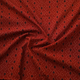 Natural dyed cotton kutch hand block ajrakh print fabric 34
