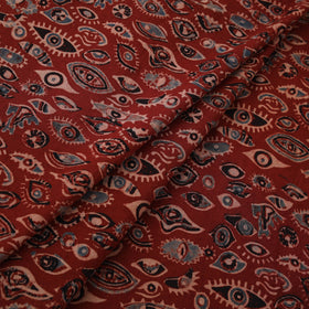 Natural dyed cotton kutch hand block ajrakh print fabric 48
