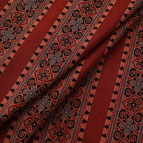 Natural dyed cotton kutch hand block ajrakh print fabric 60