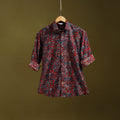 Red - natural dyed cotton men full sleeve shirt 09