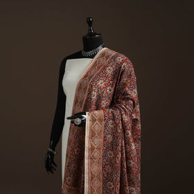 Natural dyed cotton pedana kalamkari dupatta 09