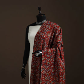 Natural dyed cotton pedana kalamkari dupatta 13