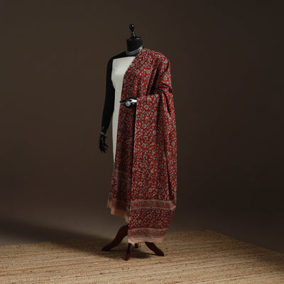 Natural dyed cotton pedana kalamkari dupatta 13