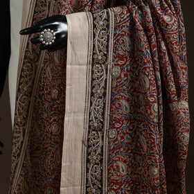 Natural dyed cotton pedana kalamkari dupatta 15