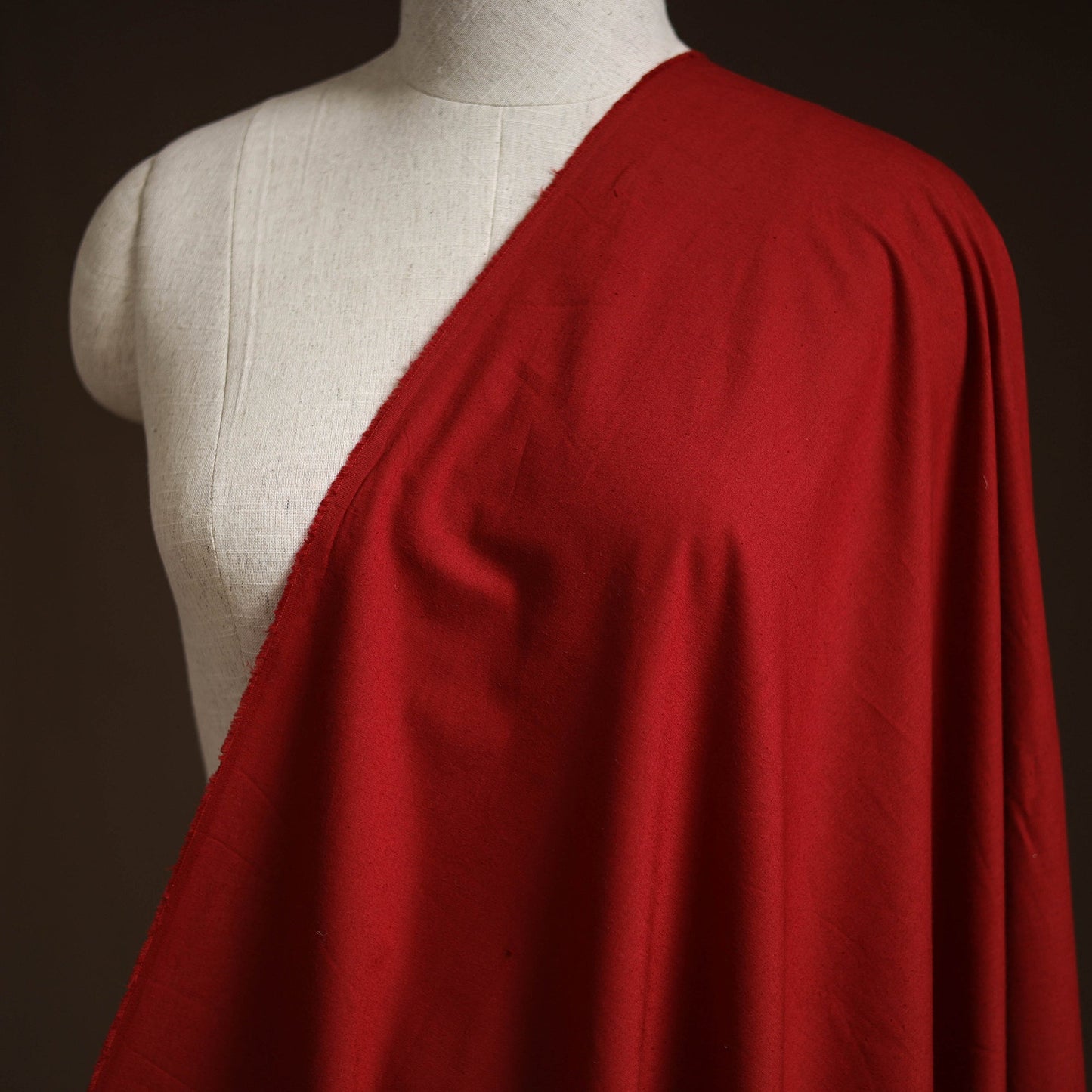 Natural dyed cotton plain fabric 02 - handcrafted