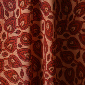 Natural dyed cotton vanaspati bagru fabric 09 - handcrafted