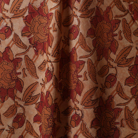 Red - natural dyed cotton vanaspati bagru fabric 11