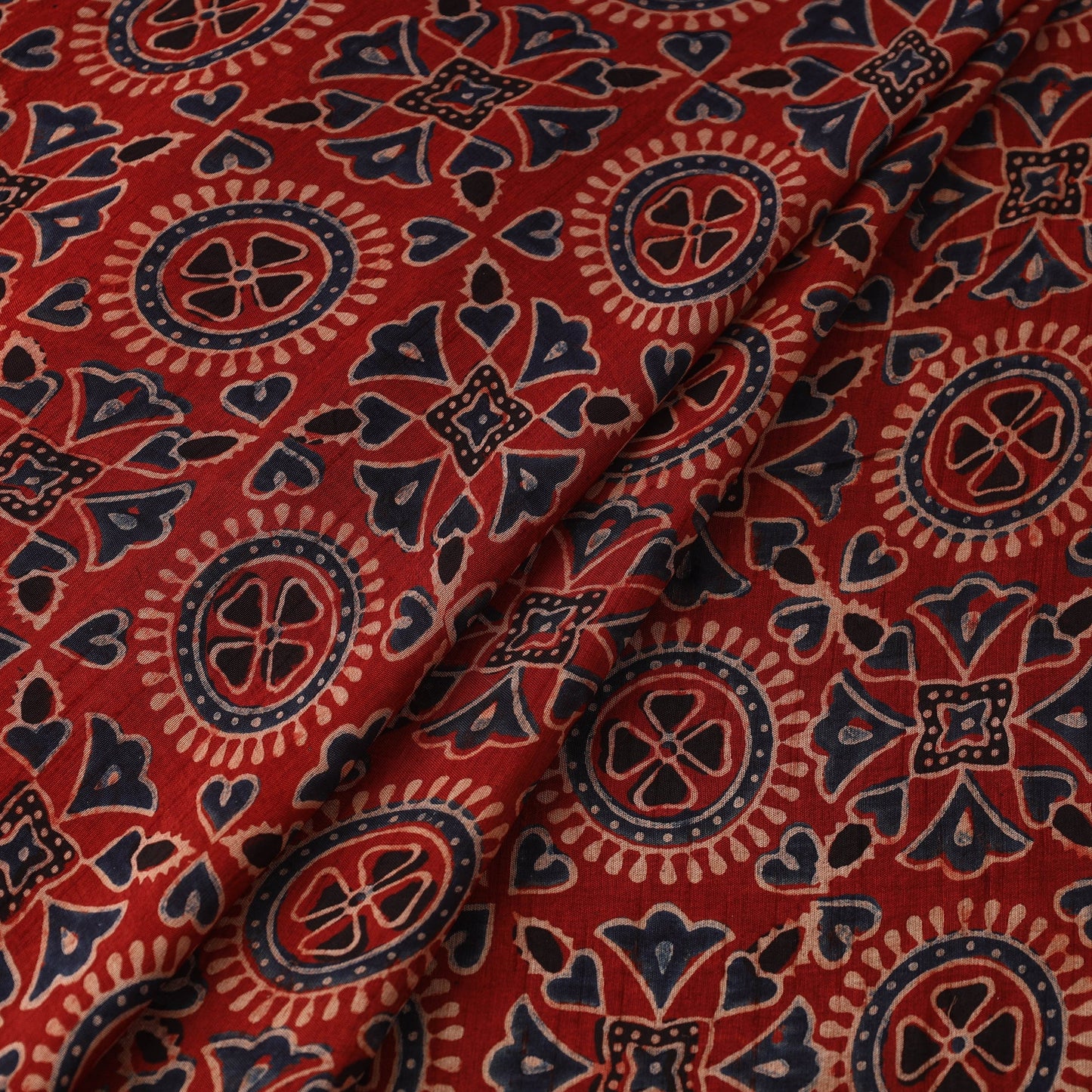 Natural dyed dola silk hand fabric 20 - handcrafted