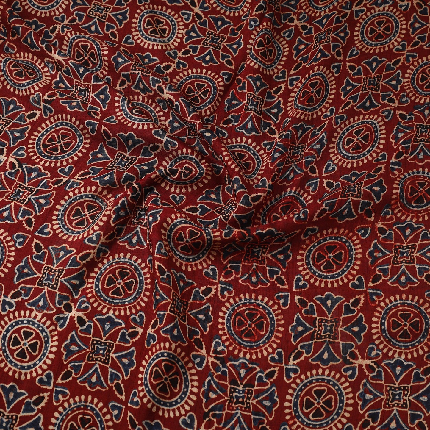 Natural dyed dola silk hand fabric 25 - handcrafted