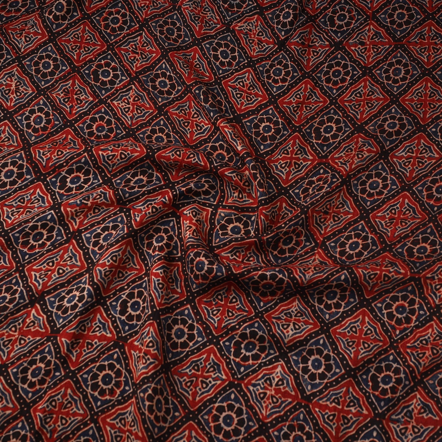 Natural dyed dola silk hand fabric 26 - handcrafted