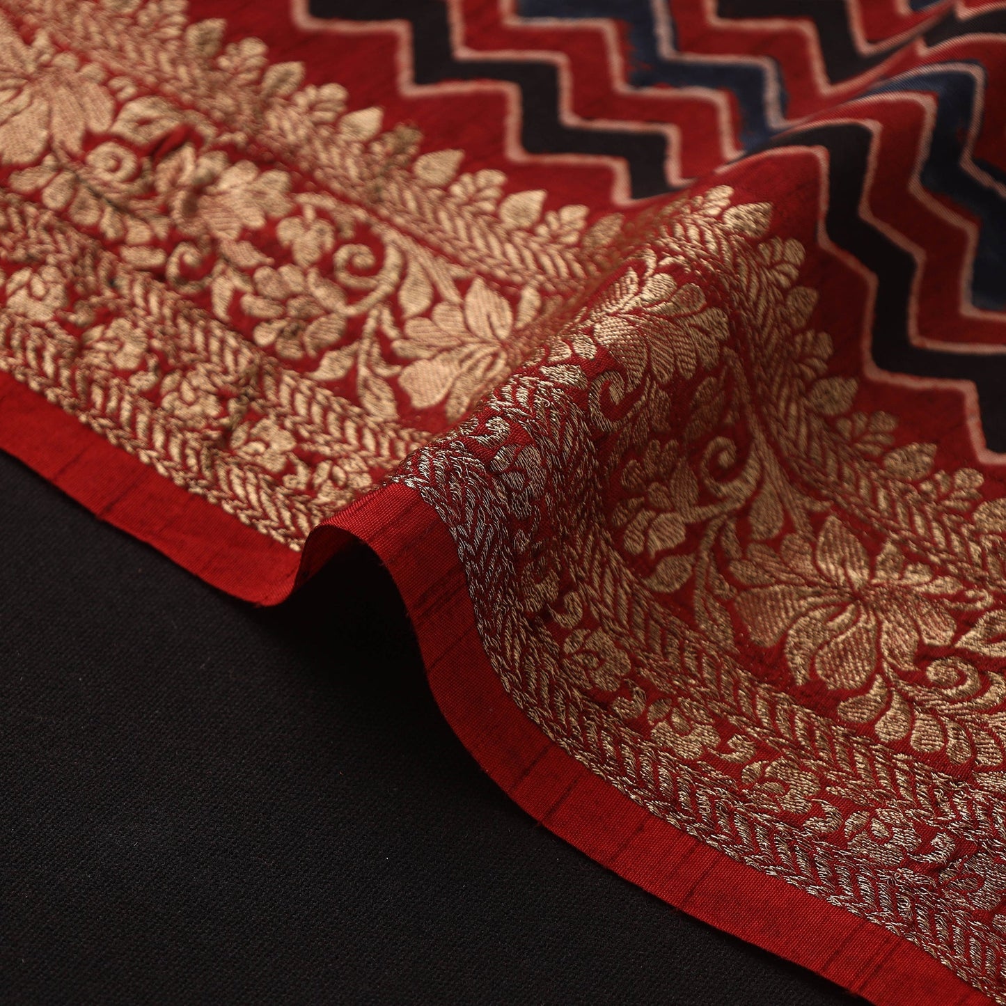 Natural dyed dola silk hand fabric 30 - handcrafted