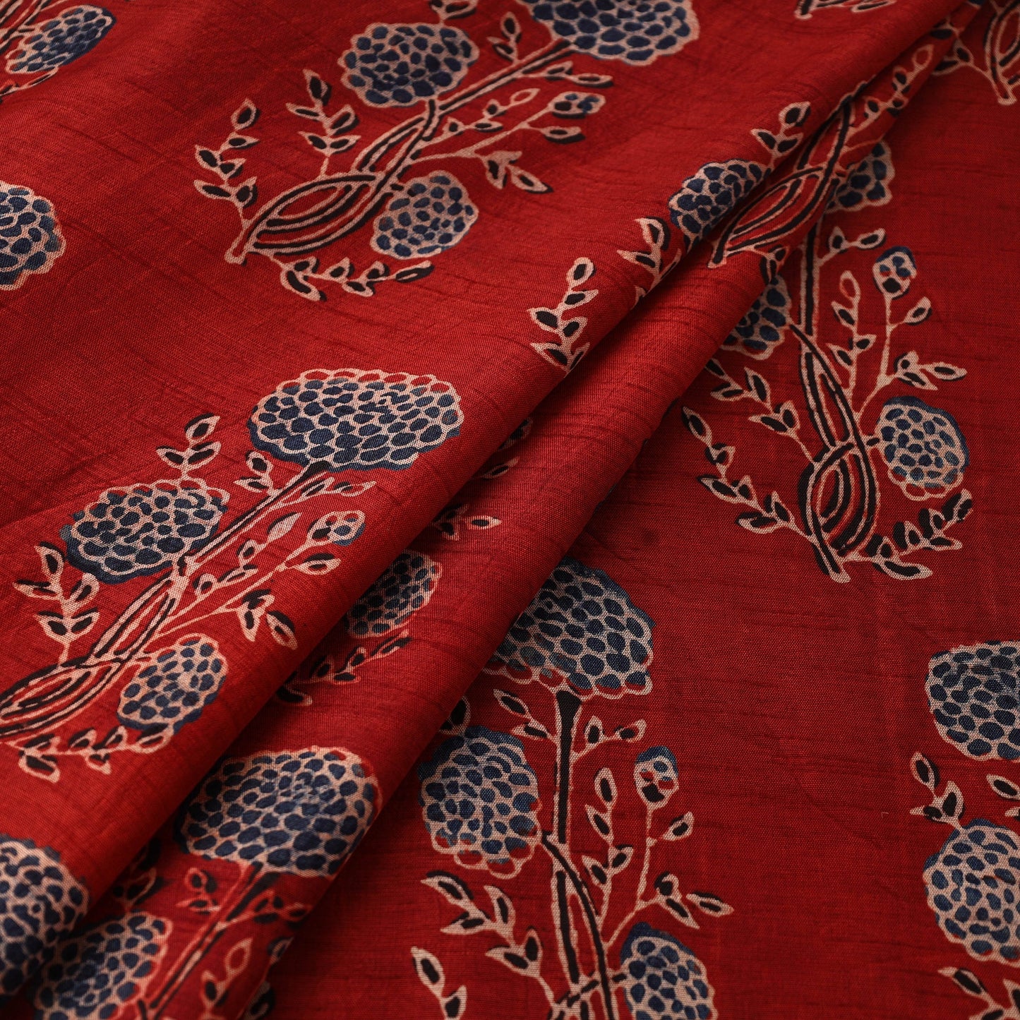 Natural dyed dola silk hand fabric 50 - handcrafted