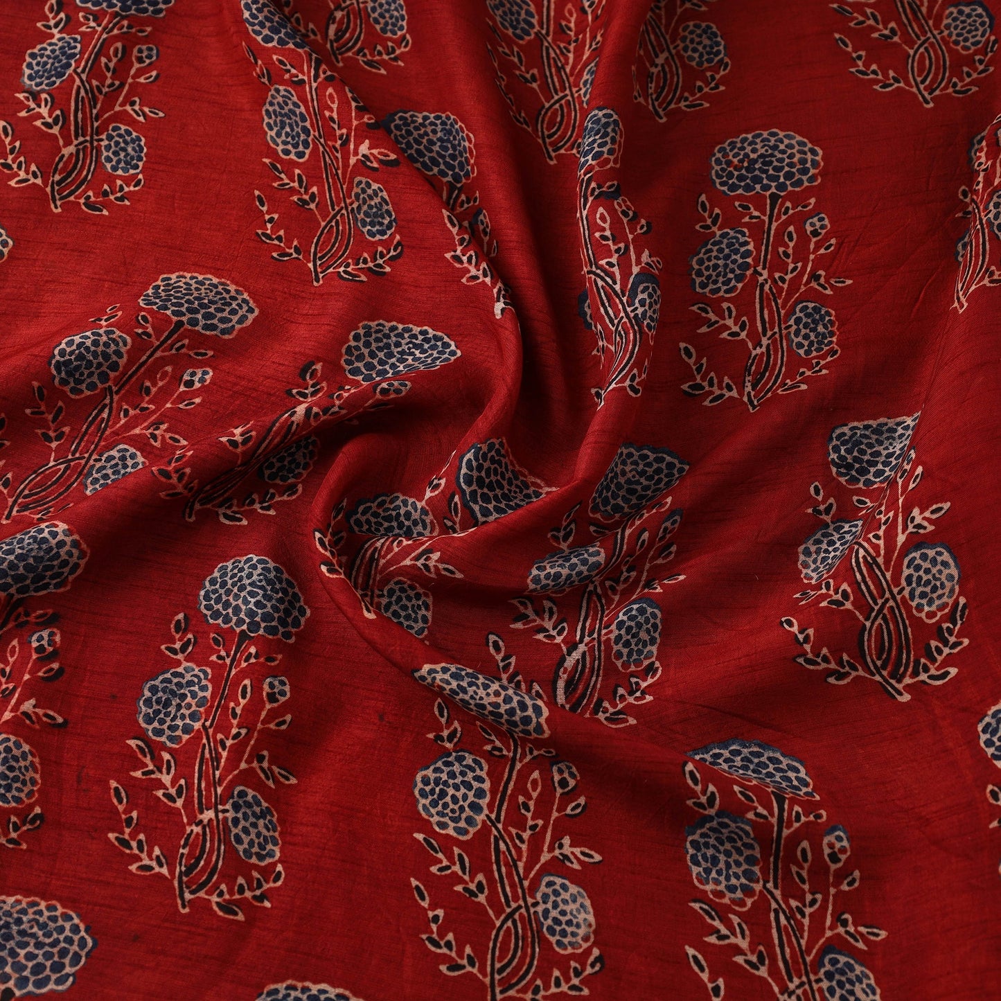 Natural dyed dola silk hand fabric 50 - handcrafted