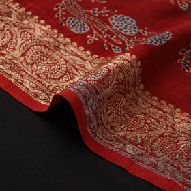 Natural dyed dola silk hand fabric 50 - handcrafted