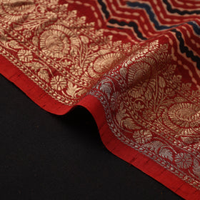 Natural dyed dola silk hand fabric 67 - handcrafted