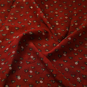 Natural dyed dola silk jacquard buti fabric 04 - handcrafted