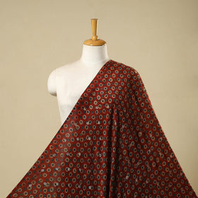 Natural dyed dola silk jacquard buti fabric 10 - handcrafted