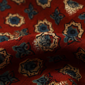 Natural dyed dola silk jacquard buti fabric 10 - handcrafted