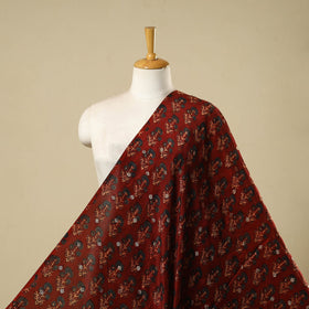 Natural dyed dola silk jacquard buti fabric 18 - handcrafted