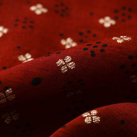 Natural dyed dola silk jacquard buti fabric 20 - handcrafted