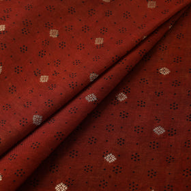 Natural dyed dola silk jacquard buti fabric 21 - handcrafted